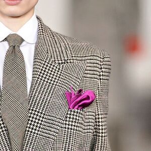 Ralph Lauren Collection ~ Fall 05 Runway Cashmere Blend Glen-plaid Coat